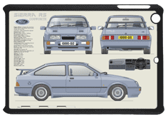 Ford Sierra RS Cosworth 1986-87 Small Tablet Covers